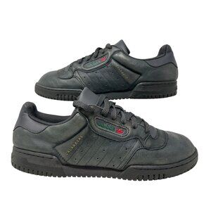 Adidas Mens 10.5 Yeezy Powerphase Calabasas Core Shoe Sneaker Black Gray CG6420